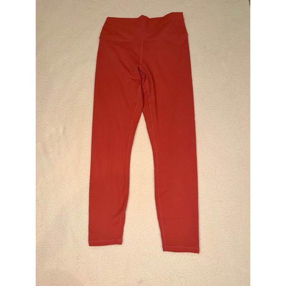 Fabletics Pants - Fabletics PowerHold High Waisted Leggings Red Lattice Back Size S (676)